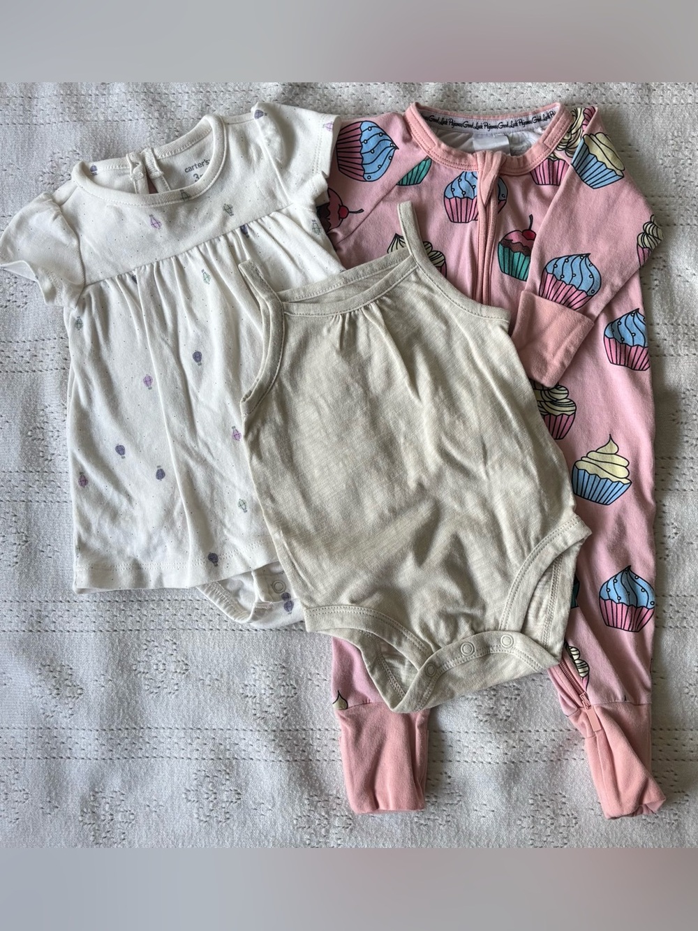 Baby Girl Bundle 0–3M | Sweet Summer Cotton Set